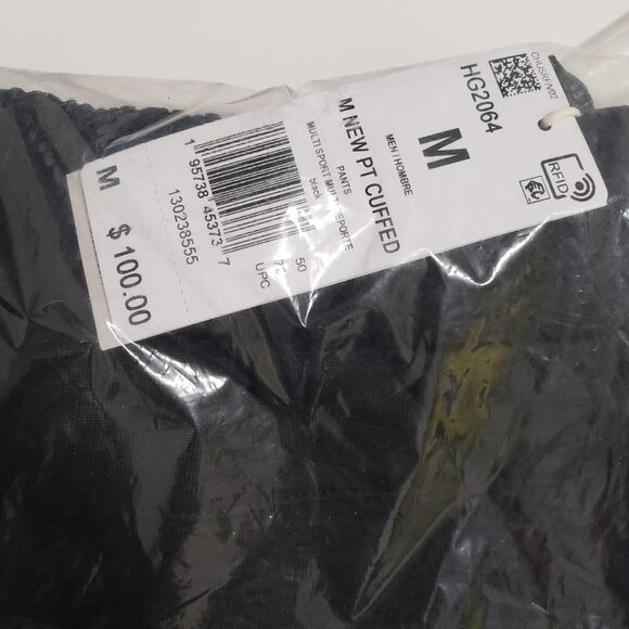 NWT Adidas Men's 3-STRIPES CUFFED PANTS in Black Size Medium - Picture 5 of 6